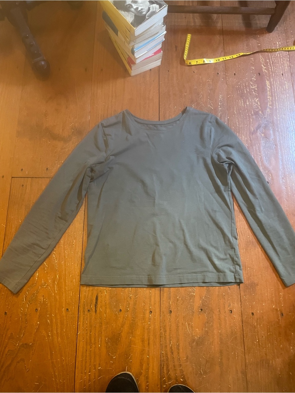 Women’s Pact long sleeve organic cotton jersey, charcoal, small